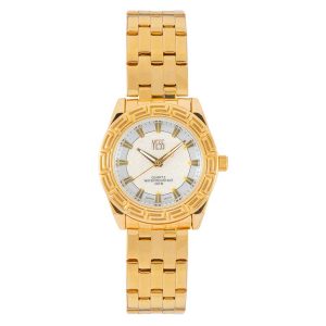 Reloj de mujer diseño casual análogo color dorado marca yess - y13283-01