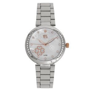 Reloj de mujer análogo clásico y pulso color plateado Yess Watches - C9262-02