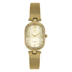 Reloj de mujer metálico color dorado diseño casual Yess Watches - S17960S-02