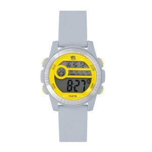 Reloj deportivo modelo unisex color gris claro digital