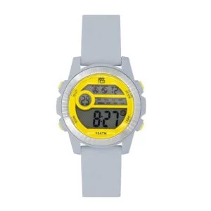 Reloj deportivo modelo unisex color gris claro digital