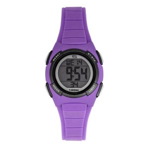 reloj deportivo unisex color morado marca yess