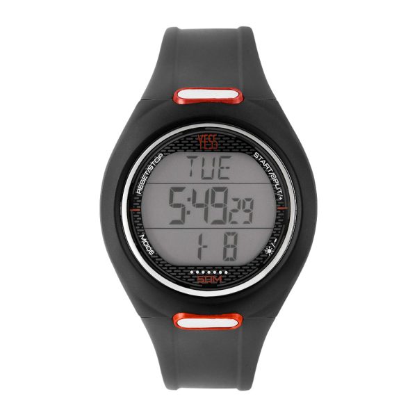 Reloj de hombre deportivo y digital de color negro Yess watches - YP12595-03