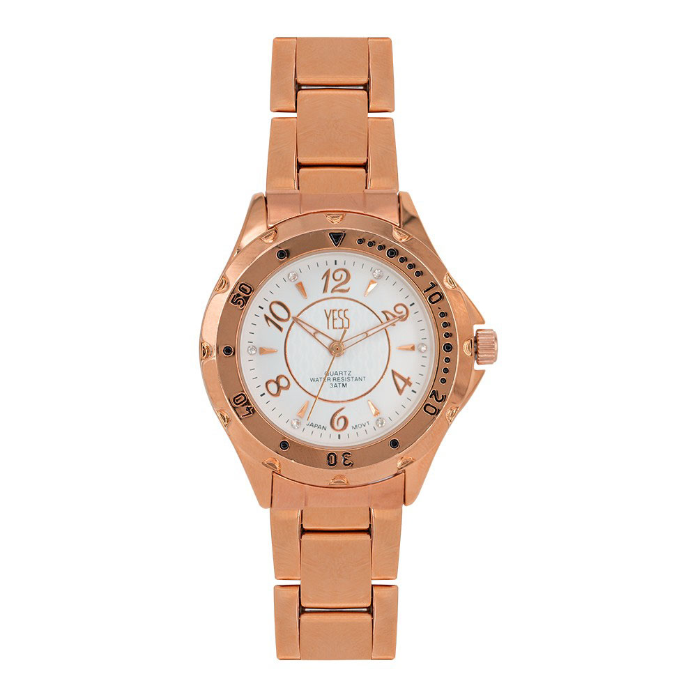 Reloj de mujer color bronce modelo análogo  yess - K13862-B