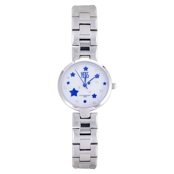 Reloj de mujer análogo y diseño de estrellas azul Yess Watches - S17589S-01