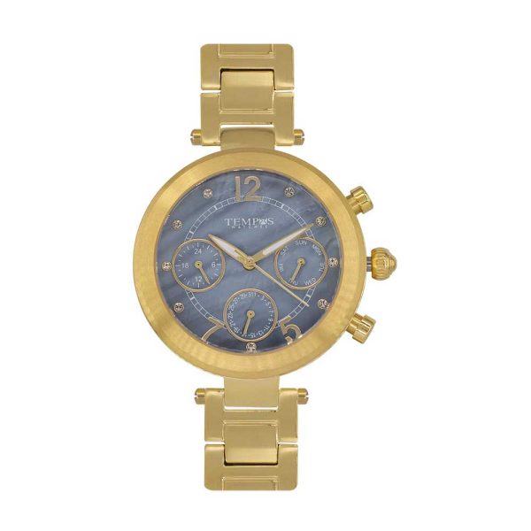 Reloj de mujer clásico de color dorado Tempus - S15096SB4D63B