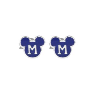 Aros topo silueta M de Mickey Mouse en plata italiana 925 - TO3DAH003-A