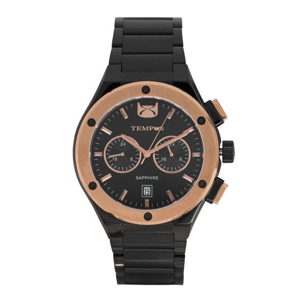 Reloj de Hombre Análogo pulso y caja color negro Tempus watches SM-19540-06 