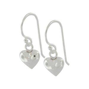 Aros de plata italiana 925 diseño corazón Brilho - PAT0120037-3