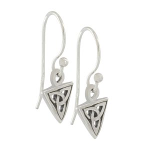 Aros de plata italiana diseño triangular Brilho - pat0120037-2