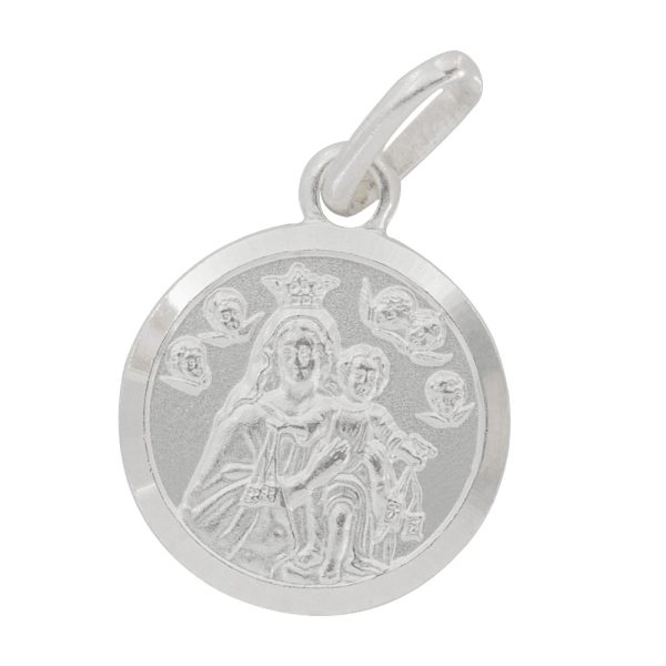 Dije religioso Virgen del Carmen medalla de 1,2cm Brilho - PDJ0122010-3A-4 