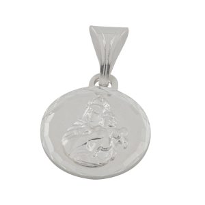 Dije religioso Virgen del Carmen medallón en 1,5cm Brilho - PDJ0122010-4A-1
