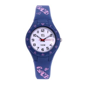 Reloj juvenil love rosado análogo Yess Watches - AAM-05